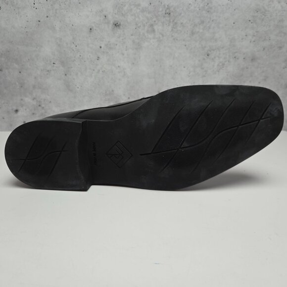 NEW Monte Rosso Lucca Black Leather Slip-On Loafers Mens Size 8M Made in Italy - Picture 9 of 10